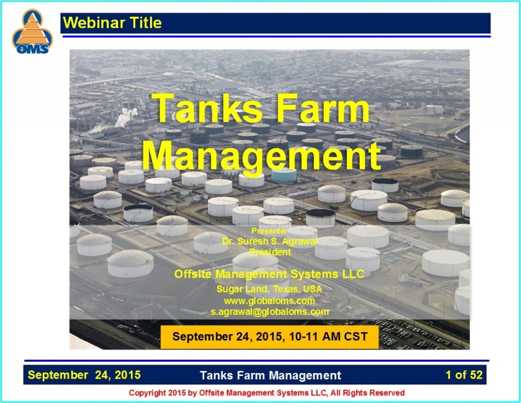 OMS-W09 Tanks Farm Management